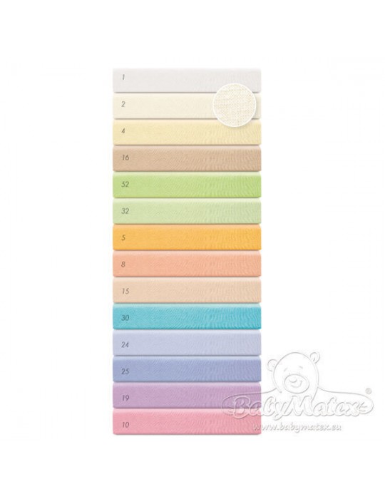Babymatex Prześcieradło jersey z gumką 140/70 Ecru