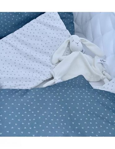Effiki Pościel króliczki 100x135 niebieska