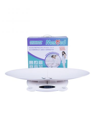 MesMed Waga elektroniczna dla niemowląt, dzieci i dorosłych Mea