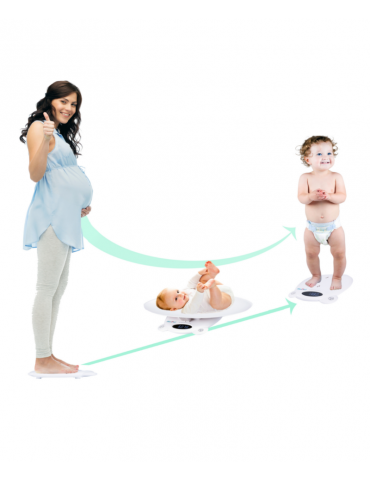 MesMed Waga elektroniczna dla niemowląt, dzieci i dorosłych Mea