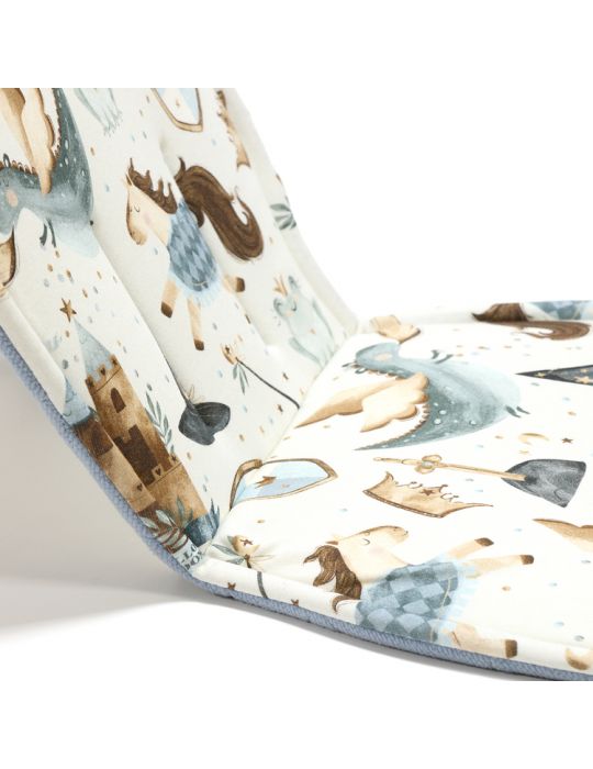 La Millou Wkładka do wózka Stroller Pad Organic Jersey Collection ( Prince - Velvet Wind Blue )