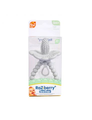 RaZ Baby Gryzak malina plus szary 3m+