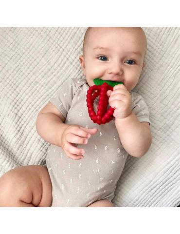 RaZ Baby Gryzak malina z listkami 3m+