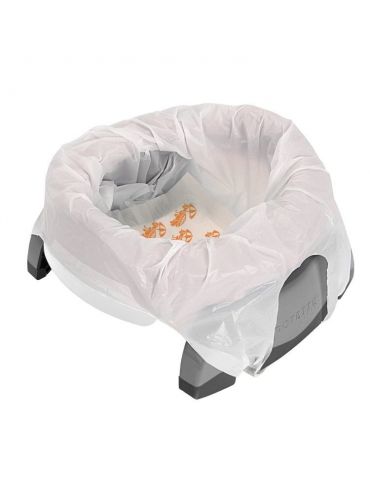 Potette Plus Nocnik turystyczny - nakładka na wc 2w1 biało-szary