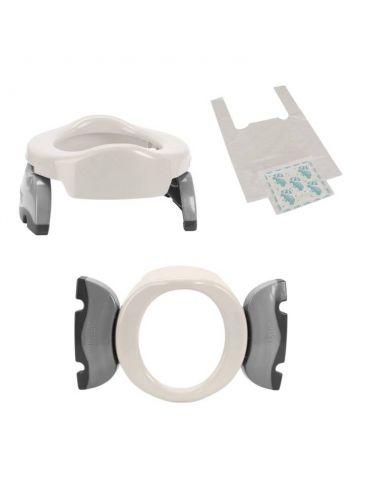 Potette Plus Nocnik turystyczny - nakładka na wc 2w1 biało-szary