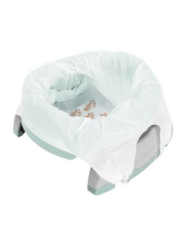 Potette Plus Nocnik turystyczny - nakładka na wc 2w1 miętowo-biały