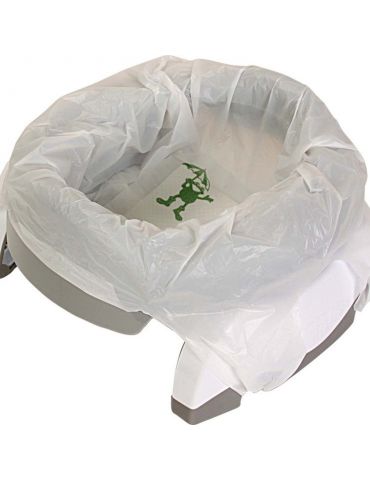 Potette Plus Nocnik turystyczny - nakładka na wc 2w1 szaro-biały