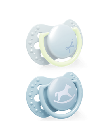 Lovi Smoczek silikonowy dynamiczny 0-2 m Baby Shower Boy