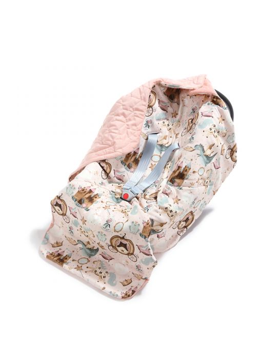 La Millou Kocyk do fotelika ( Princess - Velvet Powder Pink )