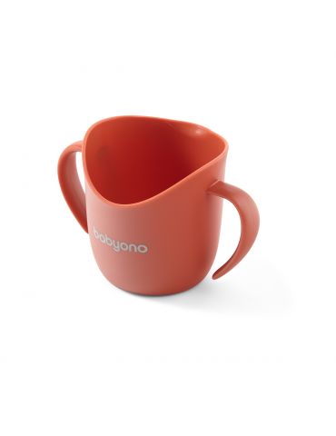 Babyono Ergonomiczny kubek treningowy Flow łososiowy