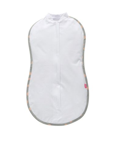 Motherhood Otulaczek Zip&Swaddle rozmiar 1 ( 2,5-5kg ) Kropy różowe