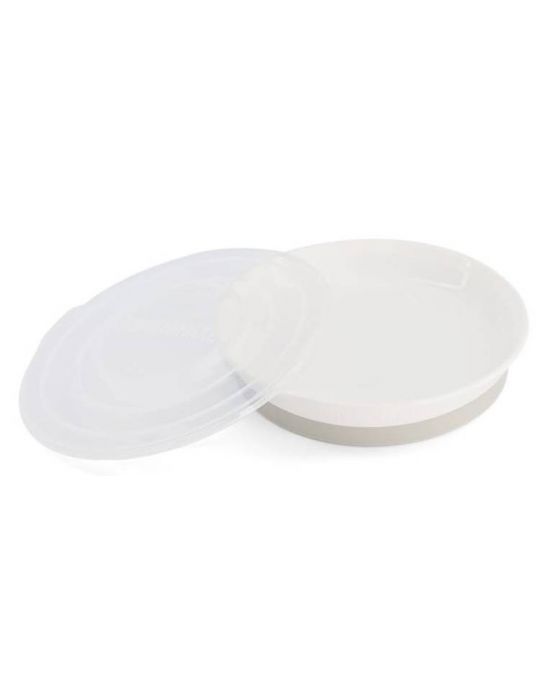 TwistShake Talerz z pokrywką 6m+ White