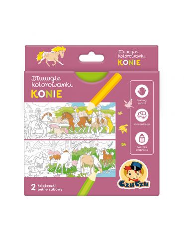 CzuCzu Dłuuugie kolorowanki Konie