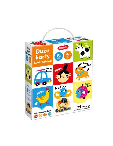 CzuCzu Duże karty kontrastowe 6-9m