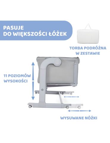 Chicco łóżeczko Next2me Magic White snow