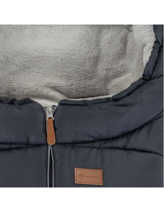 Petite&Mars Śpiwór do wózka i fotelika Jibot Charcoal Grey