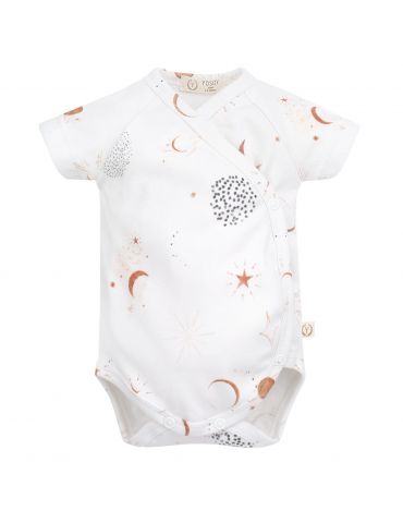Yosoy Body niemowlęce z krótkim rękawem bawełna organiczna Sky Stars
