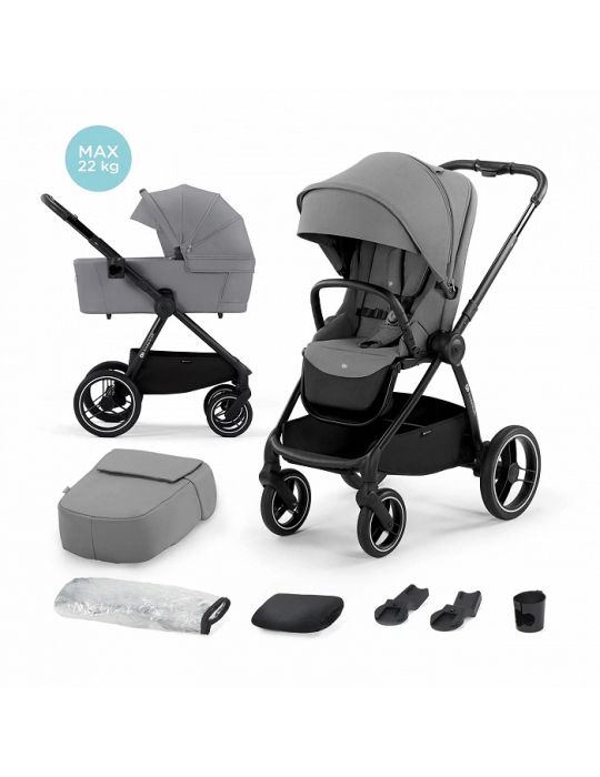 Kinderkraft Nea Wózek głęboko-spacerowy Platinum Grey