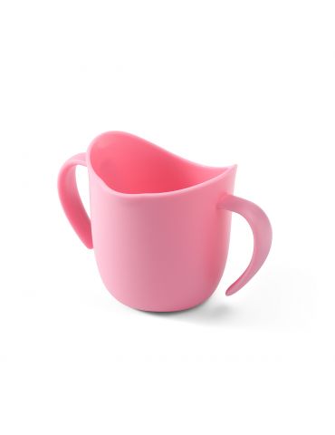 BabyOno Ergonomiczny kubek treningowy Flow różowy