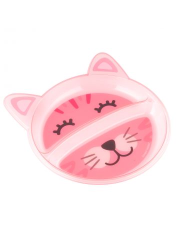 Canpol babies Talerzyk plastikowy z podziałką Happy Faces