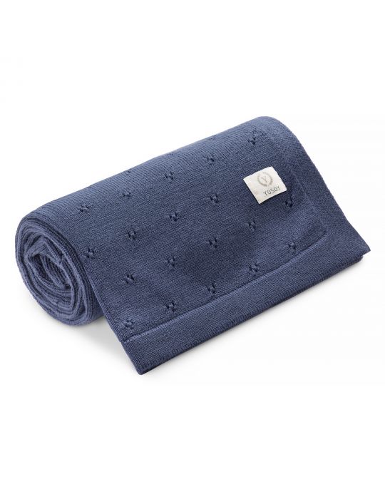 Yosoy Koc dziany 100% merino wool jersey Indygo