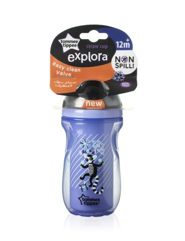 Tommee Tippee Bidon ze słomką Lemur 260ml 12m+ Girl Tommee Tippee Bidon ze słomką Lemur 260ml 12m+ Girl