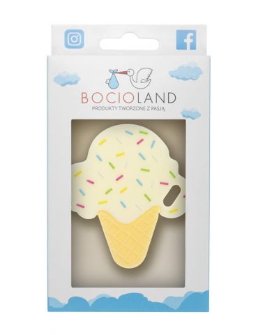 Bocioland Gryzak silikonowy Lód vanilla