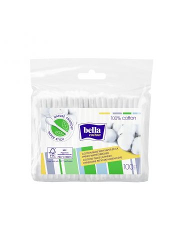 Bella Patyczki kosmetyczne w folii 100 szt