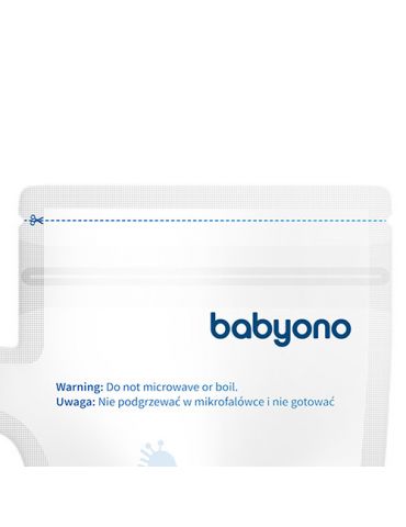 BabyOno Woreczki do przechowywania pokarmu 180ml 30 sztuk BabyOno Woreczki do przechowywania pokarmu 180ml 30 sztuk