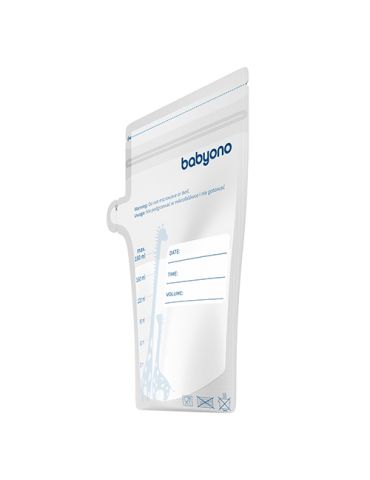 BabyOno Woreczki do przechowywania pokarmu 180ml 30 sztuk BabyOno Woreczki do przechowywania pokarmu 180ml 30 sztuk