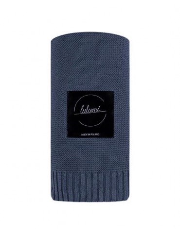 Lulumi Kocyk bambusowo-bawełniany 80x100cm Denim Lulumi Kocyk bambusowo-bawełniany 80x100cm Denim