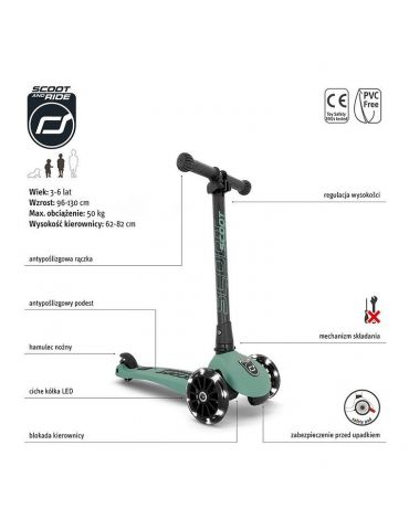 Scootandride Hulajnoga Highwaykick 3 LED Forest
