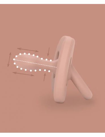 Suavinex SX Pro smoczek fizjologiczny silikonowy 0-6m Cielisty