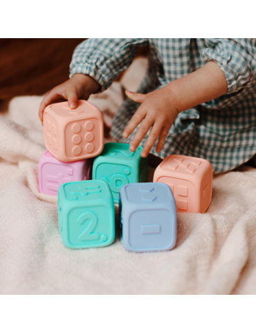 Travel Kostki edukacyjne błękitna i miętowa JELLYSTONE Travel Kostki edukacyjne błękitna i miętowa JELLYSTONE