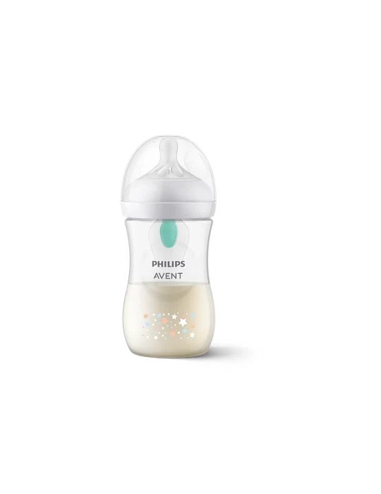 Avent Philips Butelka Natural z nakładką AirFree 260ml Gwiazdki