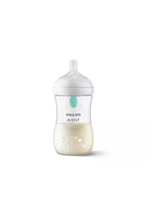 Avent Philips Butelka Natural z nakładką AirFree 260ml Gwiazdki