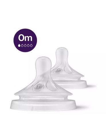 Avent Philips Smoczek Natural Response 0m+ 2 szt Avent Philips Smoczek Natural Response 0m+ 2 szt