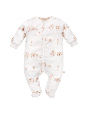 Yosoy Pajac niemowlęcy bawełna organiczna Elephants