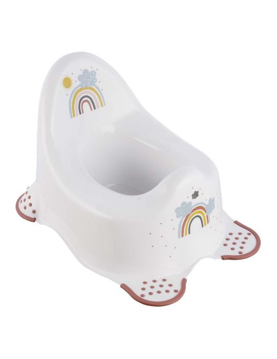 Keeeper Adam Nocnik z funkcją antypoślizgową Rainbow Biały