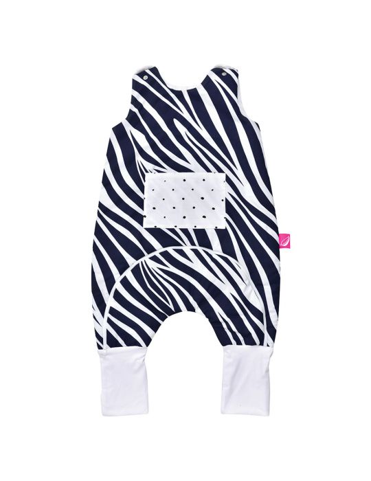 Motherhood Śpiworek ocieplany z nogawkami i kieszonką 1-1,5 Zebra niebieska