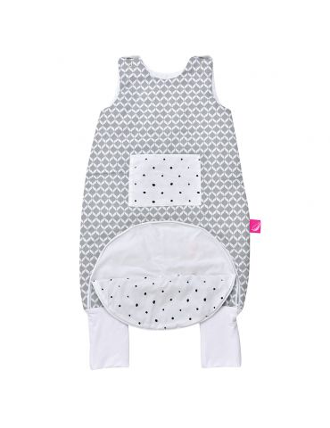 Motherhood Śpiworek ocieplany z nogawkami i kieszonką 1,5-2,5 Classic szary