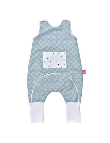 Motherhood Śpiworek ocieplany z nogawkami i kieszonką 1,5-2,5 Statki niebieskie