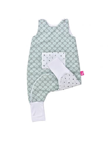 Motherhood Śpiworek ocieplany z nogawkami i kieszonką 1,5-2,5 Statki miętowe