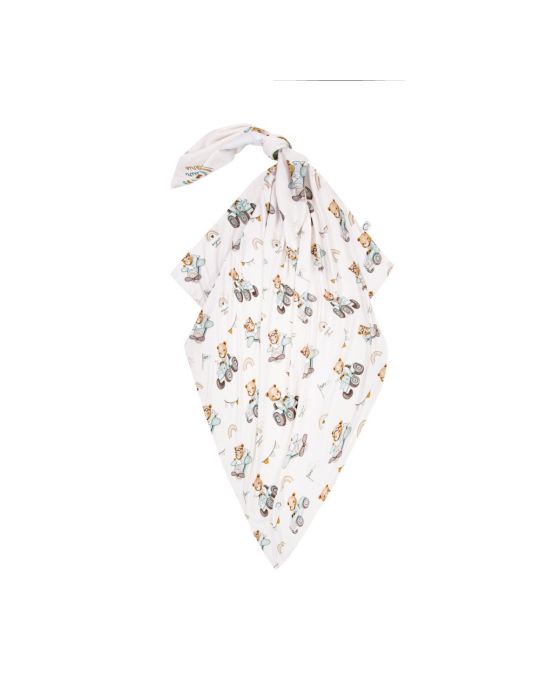 Bonjour Cherie Otulacz bambusowy 100x110cm Traktory