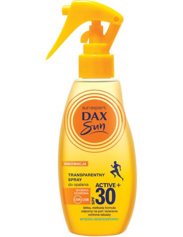 Dax Sun Transparentny spray do opalania SPF 30 Active+ 200ml