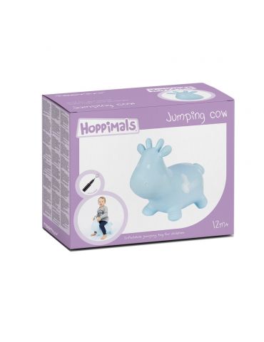 Tootiny Skoczek z pompką Krówka niebieska