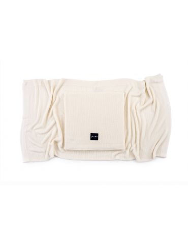 Poofi Lekki kocyk bambusowy Kremowy