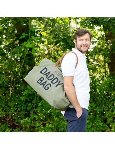 Childhome Torba Daddy Bag Kanwas Khaki
