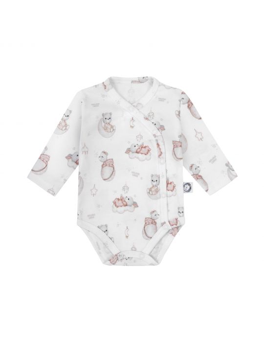 Bonjour Cherie Body niemowlęce rozpinane długi rękaw bawełna organiczna Venus