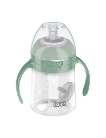 Lovi Pierwszy kubek z obciążoną słomką 150ml Green